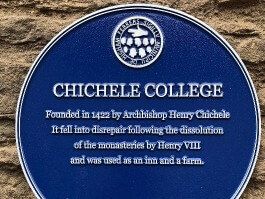 Chichele College - plaque1